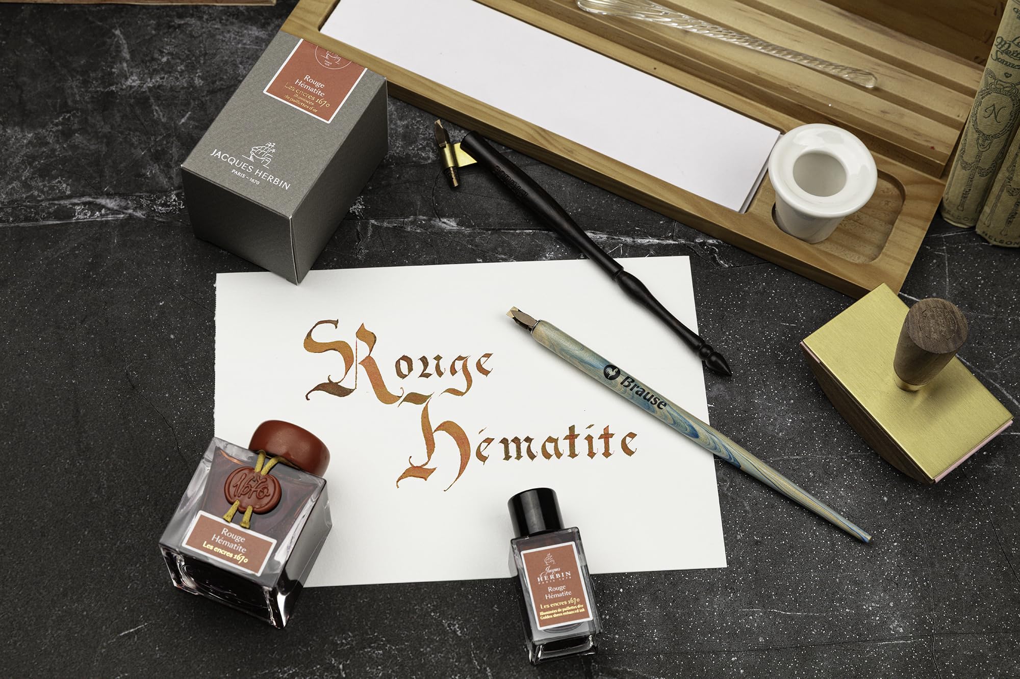 ★金の微粒子入り★ herbin アニバーサリー インク 1670 万年筆 Amazon.co.jp: エルバン(Herbin) アニバーサリーインク 1670 50ml【金